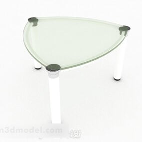 Green Glass Simple Coffee Table 3d model
