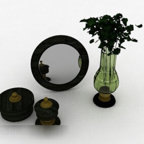 Plante verte en pot d'intérieur modèle 3D