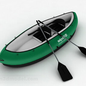 Green Kayak 3d model