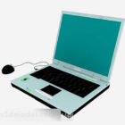 Green laptop 3d model