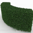 Зеленый лист изогнутой изгороди