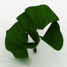 Green Lotus Leaf 3d model