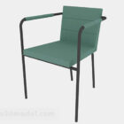 Chaise longue moderne de couleur verte
