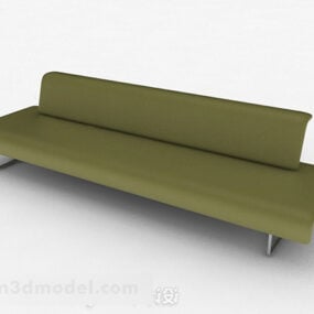 Green Minimalist Multiseater Sofa Furniture 3d model