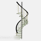 Green Minimalistic Spiral Staircase