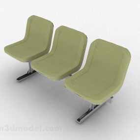 Green Public Lounge Chair Design 3d model