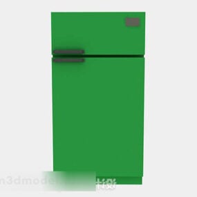 3д модель зеленого холодильника