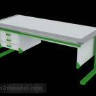 Zelený jednoduchý stůl