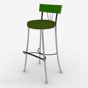 Green Simple Modern Bar Chair 3d model
