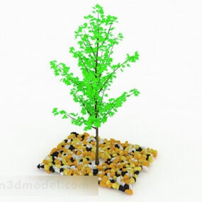 Model 3D zielonej małej sadzonki