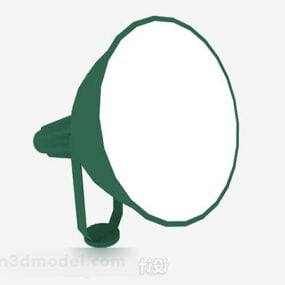 Decoración de foco verde modelo 3d