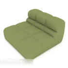 أريكة ترفيهية مربعة خضراء