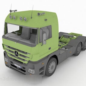 Meubles de tête de camion vert modèle 3D