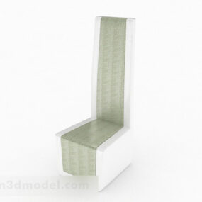Green White Leisure Chair Furniture 3d model