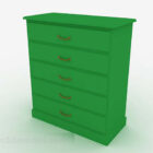 Green Wooden Office Cabinet