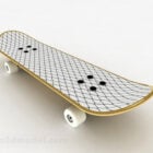 Grid Pattern Skateboard Sport