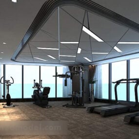Model 3d Interior Desain Gym