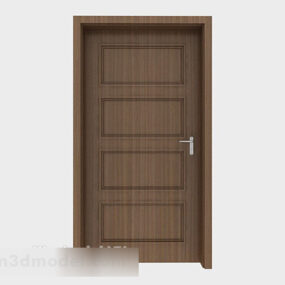 Massief houten deur V5 3D-model