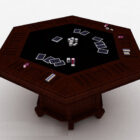 Hexagonal Wooden Gaming Table