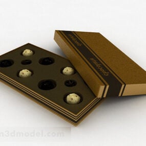 3d модель шматочка шоколаду