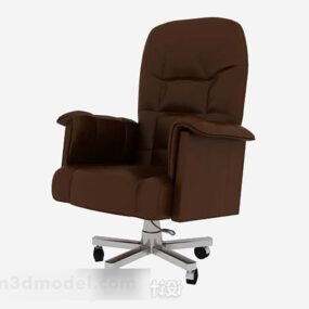 High-grade Brown Office Chair 3d model
