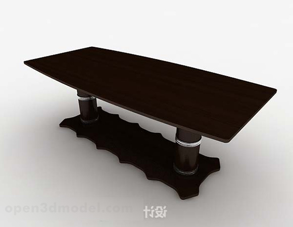 Високоякісний дерев'яний коричневий журнальний столик