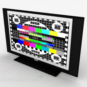 Modelo 3D de TV doméstica