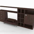 Inicio Mueble de TV de madera marrón