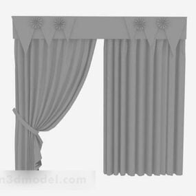 Modelo 3d de móveis para cortinas domésticas