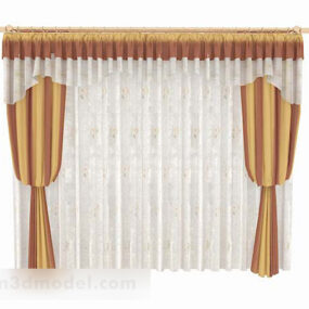 Home Double Curtain 3d model