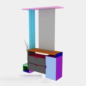 Home Entrance Cabinet Furniture 3d model