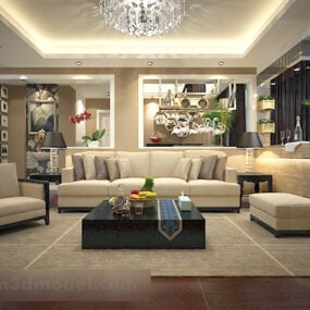Home Mix And Match Living Room Interior 3d model