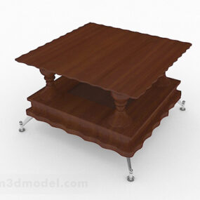 Home Personality Brown Small Coffee Table 3d model