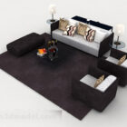 Home Simple Black Sofa
