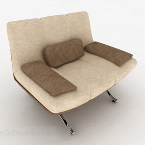 Home Modern Brown Single Sofa 3d model