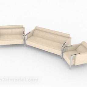 Model 3d Set Sofa Kombinasi Sederhana Omah