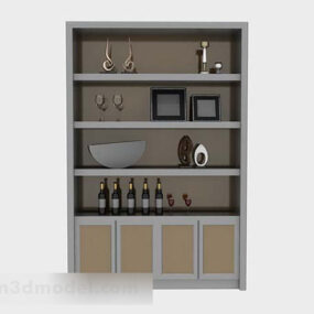 Home Simple Display Cabinet 3d model
