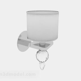 Simple Gray Wall Lamp 3d model