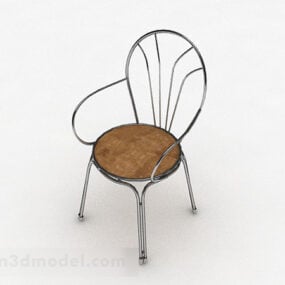 Modello 3d della sedia semplice per il tempo libero della casa