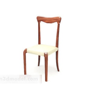 Home Simple Wooden Chair 3d model