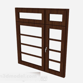 Rumah Model 3d Pintu Kayu Sederhana