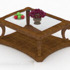 עיצוב שולחן קפה מעץ מלא