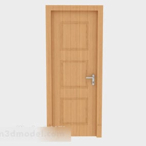 Home Solid Wood Common Room Door 3d model