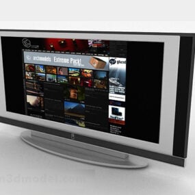 Modelo 3d de TV ancha para el hogar