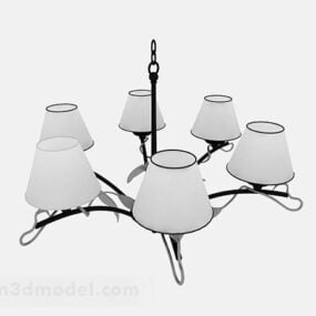 Home White Chandeliers 3d model