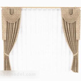 Home Yellow Curtain 3d model