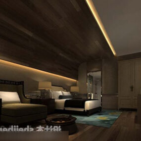 مدل سه بعدی داخلی اتاق تفریحی هتل