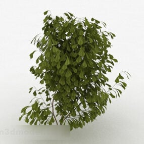 逆楕円形の木の植物の3Dモデル