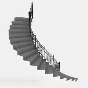 Iron Spiral Staircase Design 3d model
