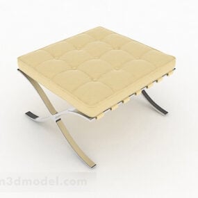 Sgabello per divano giallo Jane Europe modello 3d